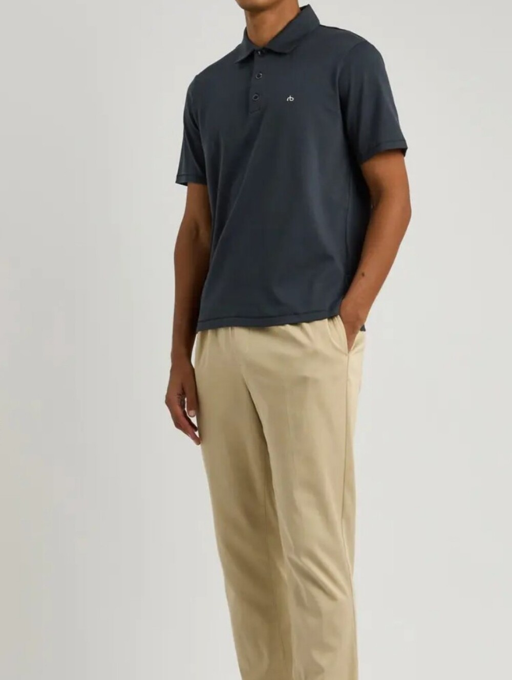 rag & bone Men's Charcoal Polo Shirt - Picture 3 of 6